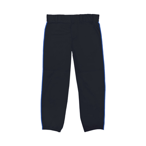 Badger Sport Big League Braided Girls' Pant (230400-040506), Color 'Black/Royal'